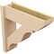 Ekena Millwork 8-in W x 26-in D x 26-in H Funston Slat Rough Cedar Woodgrain TimberThane Outlooker, Primed Tan OUTUR080X26X26FST24RCPR - alternate 6